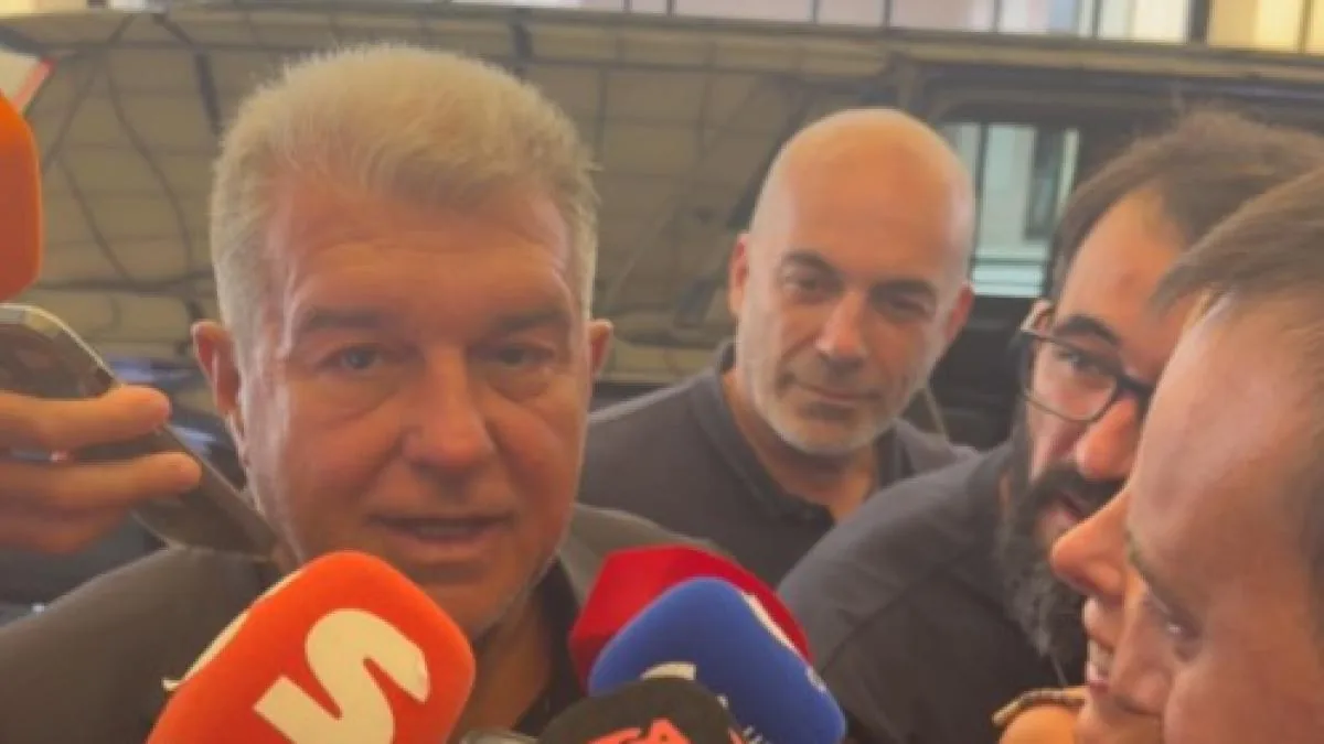 Laporta lands at the World Cup: sends a message to Atlético about Julián and confirms Adeyemi