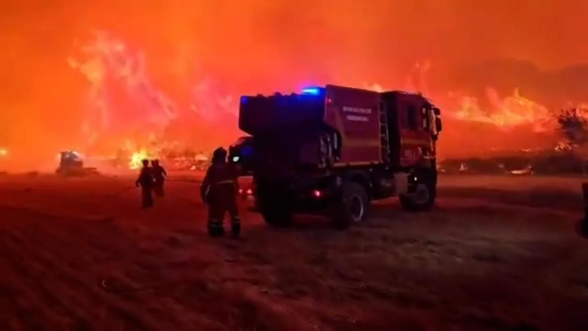The fire in Orés advances uncontrollably and the burned hectares increase to 12,000