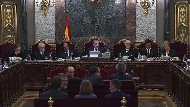 The Supreme Court Chamber, during a session of the 'procés' trial