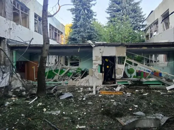 Children's facilities damaged by the attack in Elektrostal, Moscow