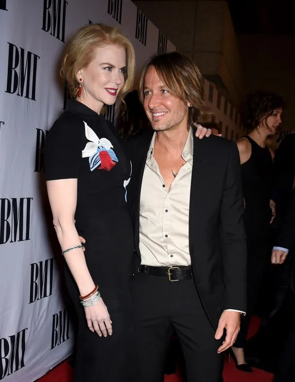 Nicole Kidman y el cantante Keith Urban en los BMI Country Awards, en 2014
