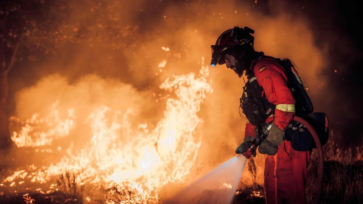 Two arrested as alleged perpetrators of the Almorox fire while working with welding machines