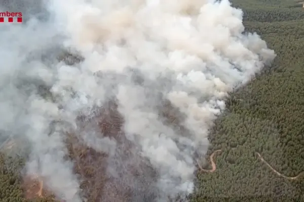 Preventive evacuation order in several inhabited areas due to the fire in Aiguamúrcia