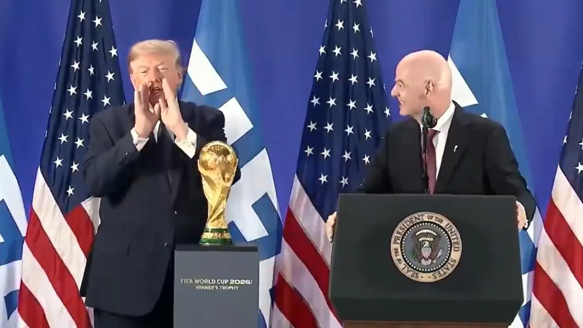 Trump attributes Infantino with taking back Balogun's red card: "You made another great decision"