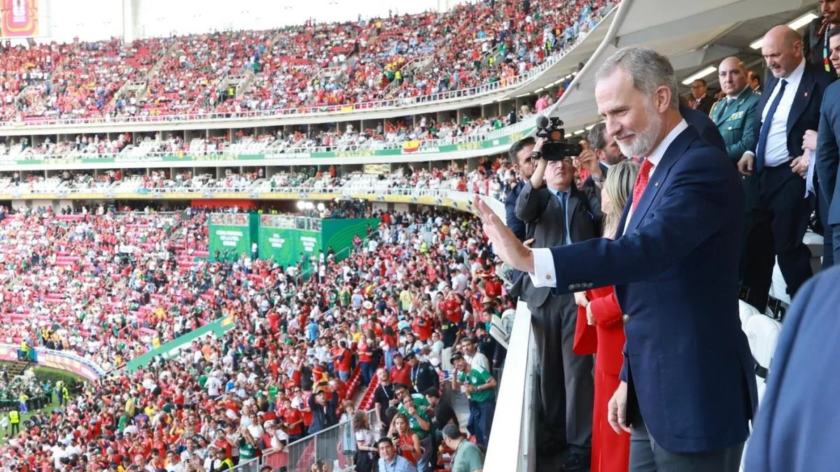 Statistics indicate that the presence of the King at a Spain match brings good luck