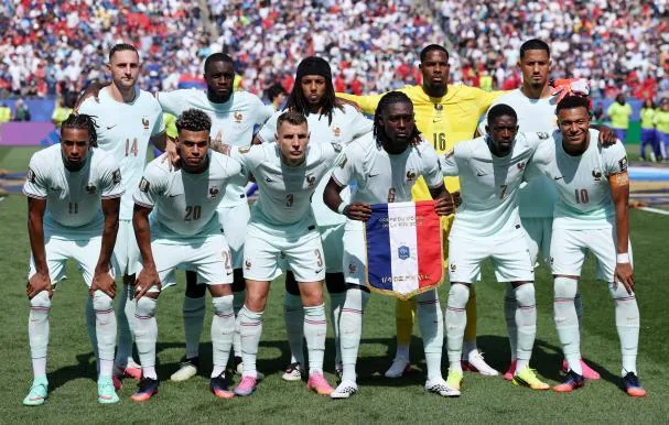 Starting eleven of the French national team against Morocco in the 2026 World Cup quarterfinals