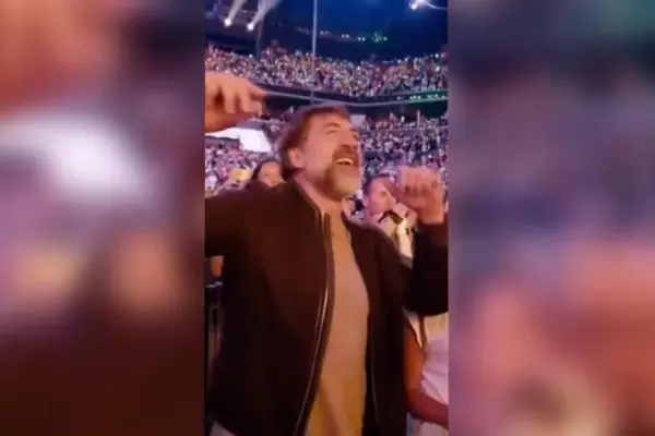 Javier Bardem steals the show at Shakira's concert in New York