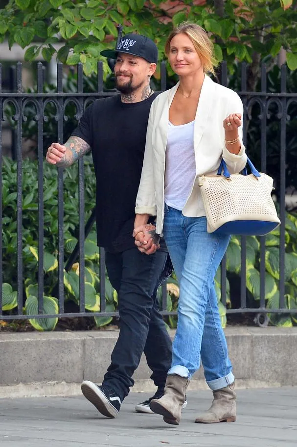 Cameron Diaz y Benji Madden en New York