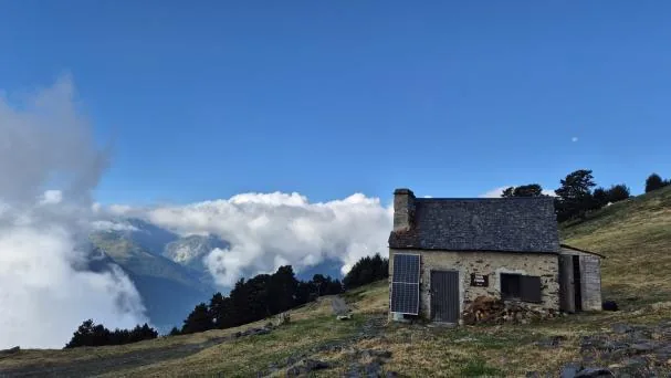 La ruta concluye en la cabaña de pastor