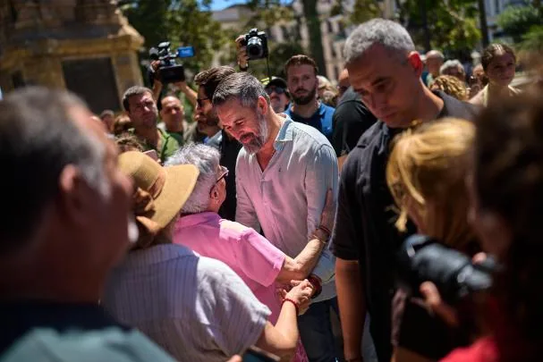 Santiago Abascal, last Sunday in Ceuta
