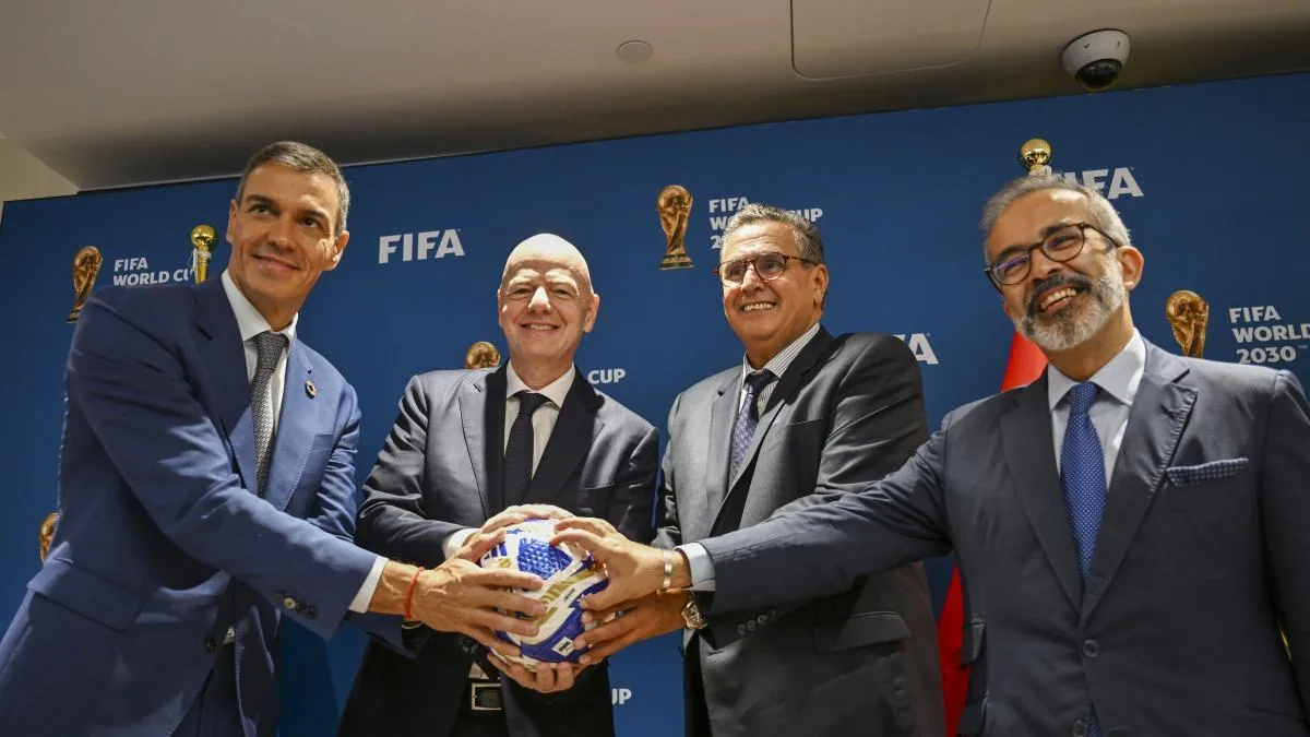 In the background of the migration crisis, the 2030 World Cup final