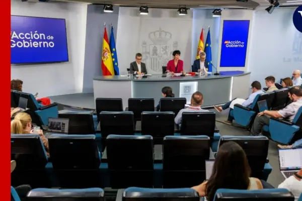 The press conference after the Council of Ministers meeting