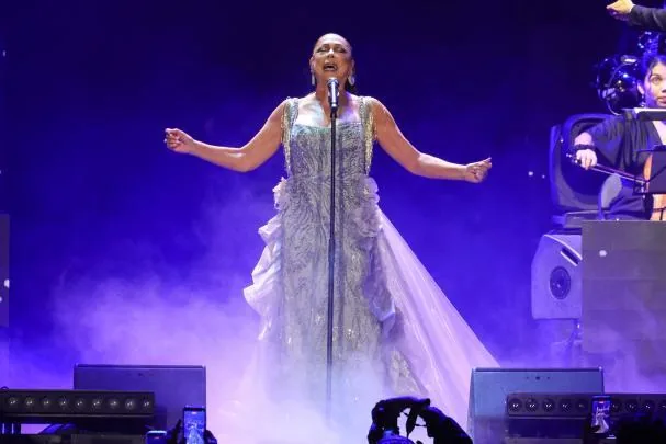 The singer, during a concert in Chile in April this year.