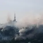 Declared a forest fire in Collserola (Barcelona)