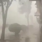Storms with gusts of 149 km/h tear off the roof of a church in Alzira and cause severe damage