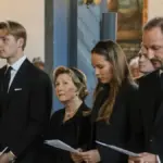 Mette-Marit, the great absentee at the first mass in memory of King Harald