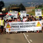 Neighbors of Baix Empordà protest to demand safer roads