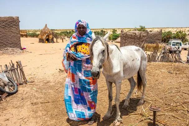 Mariam Hassane Issa, affected farmer in Barh El Gazal province, in Sahel, south of the Sahara Desert