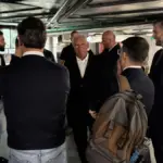António Costa, evacuated to a shelter in Kyiv after alarms sounded for a possible Russian attack