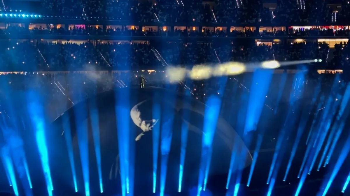 Kanye West debuts in Madrid with a spectacular stage setup