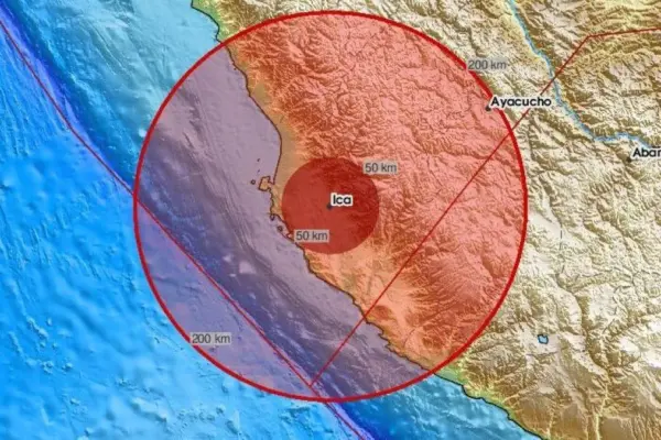 A magnitude 7.2 earthquake shakes the Andean region of Ayacucho, in southern Peru