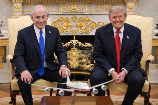 Netanyahu and Trump at the White House last Tuesday