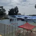 A plastic roof created by neighbors to protect neglected migrant girls in Ceuta