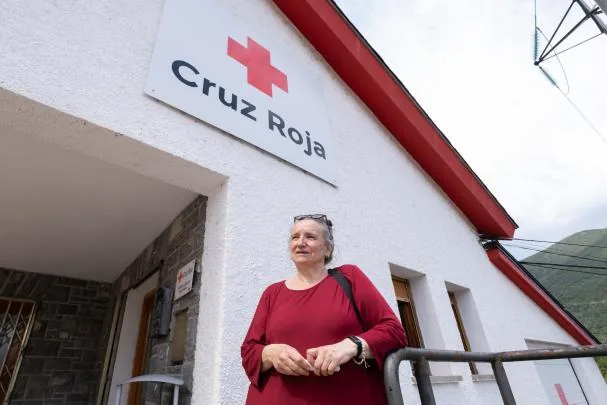Teresa Maza Bandrés, Red Cross volunteer during the flood, and current president of the regional assembly of that organization in Alto Gállego.