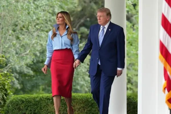 Melania reappears amid crisis over Trump's closeness to a young advisor