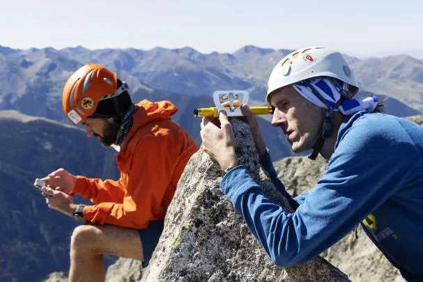 Andreu Alvarruiz and David Segura, during the work on the 5th
