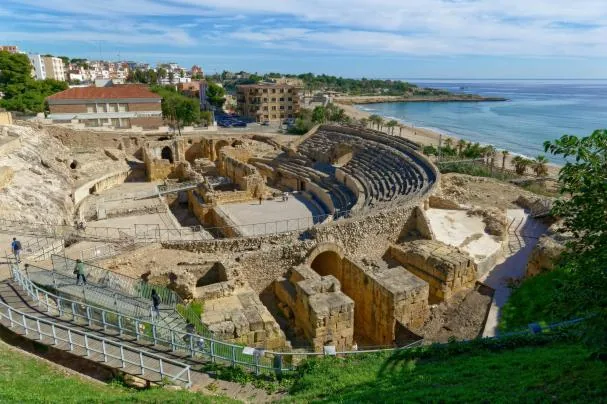 The Tarragona Amphitheater is unique in the world for being excavated next to the sea