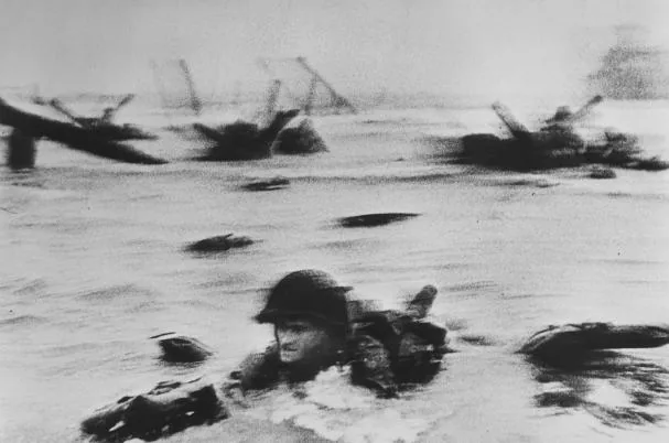 Normandy, June 6, 1944: American troops land on what would be known as Omaha Beach in an image by Robert Capa