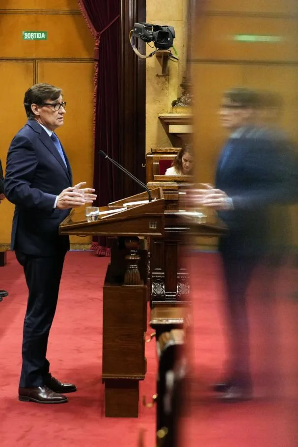Salvador Illa en el Parlament