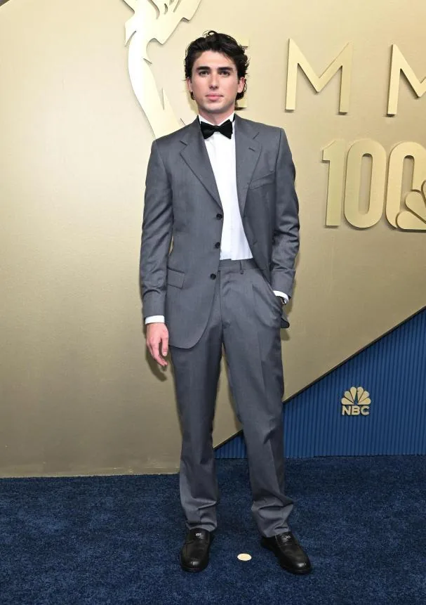 Off Campus actor Charlie Evans arriving at the red carpet of the 78th edition of the 2026 Emmy Awards
