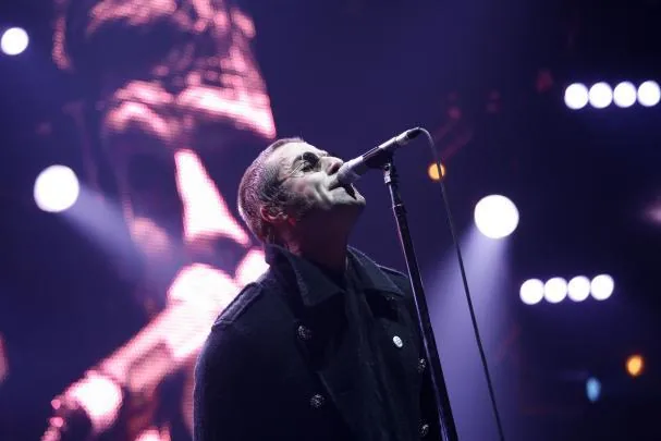 Liam Gallaguer en el Palau Olímpic de Badalona, durante la última visita de Oasis a Barcelona en el 2009
