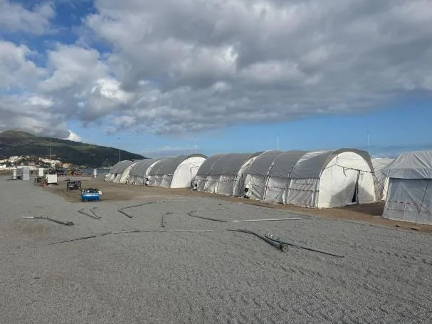 Images of the migrant camp in Ceuta