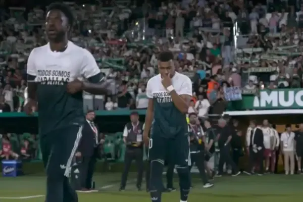 Vinícius, Mbappé and Konaté hide the support shirt for Ceuta