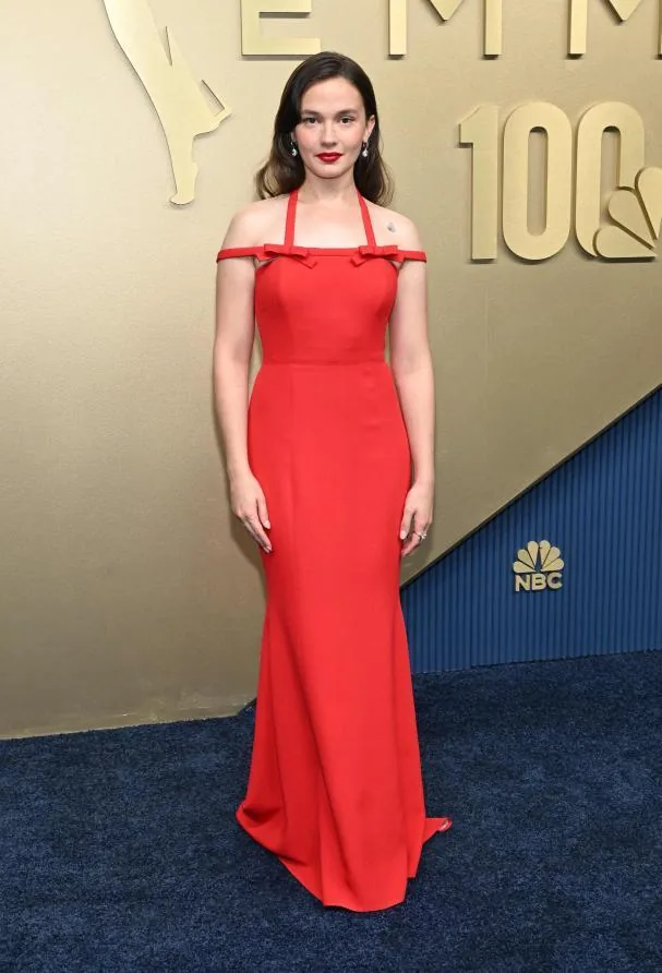 The actress from Priscilla Cailee Spaeny arriving at the red carpet of the 78th edition of the 2026 Emmy Awards