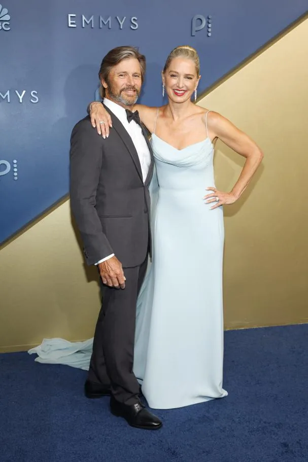 Katherine LaNasa and her husband Grant Show arriving at the red carpet of the 78th edition of the 2026 Emmy Awards