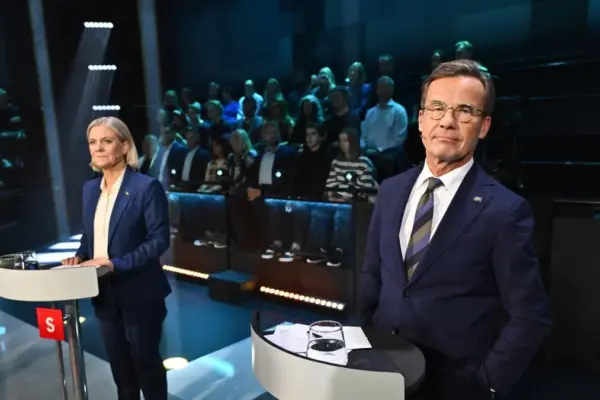 Sweden votes today in an election with a slight favoritism for the center-left opposition