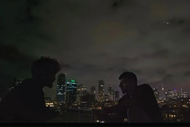 This image released by the Venice Film Festival shows a scene from 'Naza', a documentary by 'The Guardian' directed by Yuval Abraham and Rachel Szor.
