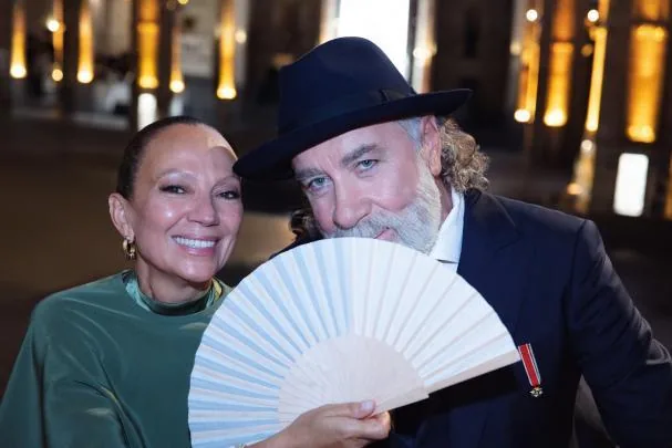 The bride's parents, Lorena Giavalisco and Pino Sagliocco