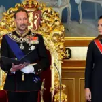 Haakon VIII, his Mette-Marit, swears before the Norwegian Parliament