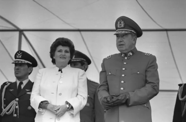 Augusto Pinochet and his wife Lucía Hiriart