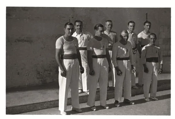 The entire staff of the Pelayo trinquet took part in the matches benefiting the shipwrecked crew of the Soviet ship Komsomol.