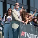 Felipe VI attends the Spanish GP in Madring with Princess Leonor and Infanta Sofía