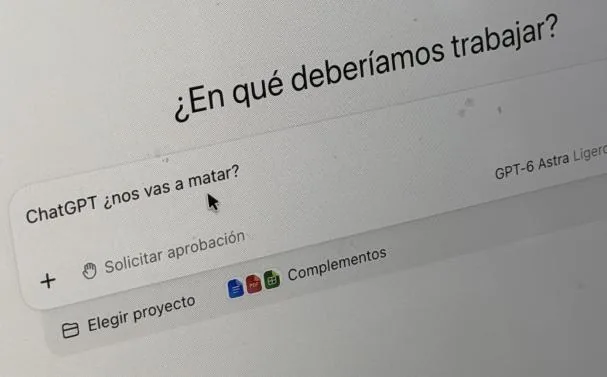 La pregunta en el casillero de ChatGPT