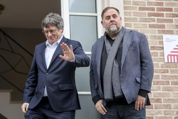 Carles Puigdemont y Oriol Junqueras