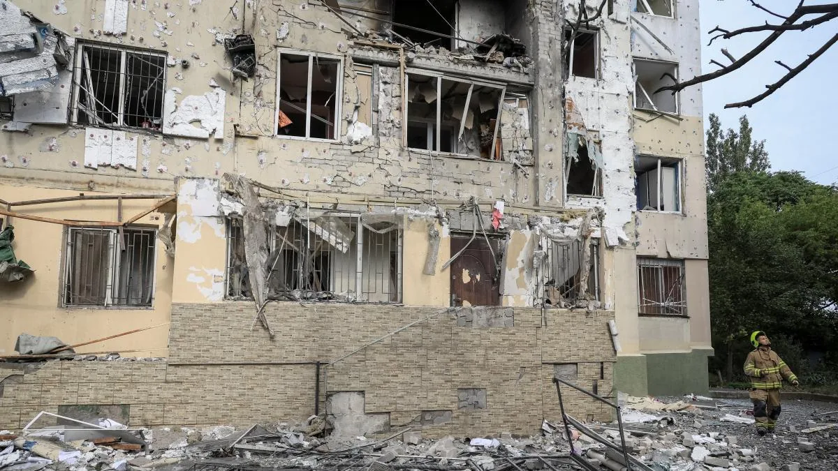 A Russian drone hits a Ukrainian train two kilometers from the Polish border