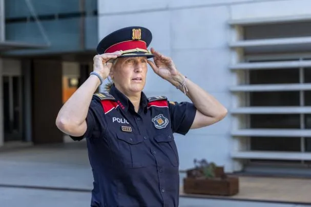 The chief commissioner of the Mossos d'Esquadra, Sílvia Catà, at the Egara Police Complex in Sabadell last Thursday<br>